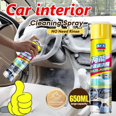 Chai xịt chăm sóc và bảo vệ nội thất ô tô ,Dung dịch vệ sinh Nội thất - Chai xịt làm Sạch ghế da - Bình xịt Xóa vết bẩn xe hơi