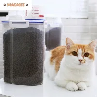MAOMEI Nhựa Di động Dành cho chó mèo Hộp đựng thực phẩm Lọ kín Bát mèo con Xô đựng thức ăn cho chó Pet Nguồn Cung Cấp Phụ Kiện Xô đựng thức ăn cho thú cưng Bể chứa thức ăn cho mèo