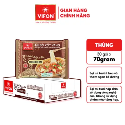 Thùng 30 Gói Mì Bò Xốt Vang VIFON 70g - VF150T
