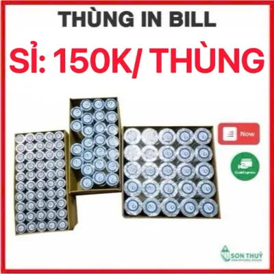 THÙNG GIẤY IN BILL K80x45, K80x80, K57x38, GIẤY IN MÁY POS, Giấy in Hóa Đơn 80mm, 57mm, Giấy in Nhiệt