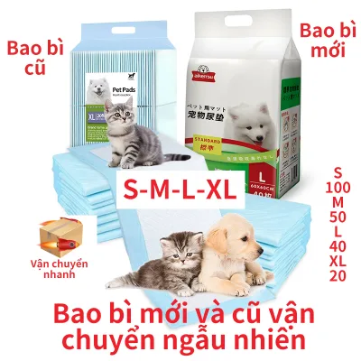 GIAO HỎA TỐC - S M L XL Tã lót chó mèo miếng lót thấm hút vệ sinh cho thú cưng-Tấm lót chuồng,Tã lót thú cưng,miếng lót vệ sinh khử mùi hôi cho chó,tã lót sàn khay vệ sinh chó