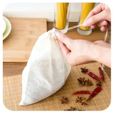 1 CÁI Túi lọc trà /Túi lọc gia vị/ Túi lọc thực phẩm đun nấu - Đủ size, vải cotton có dây rút