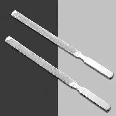 1/2 Chiếc Dũa Móng Tay Inox Chuyên Nghiệp Đánh Bóng Khối Chà Nhám Dụng Cụ Làm Móng Tay Nghệ Thuật Làm Đẹp Đồ Dùng 13CM/18CM