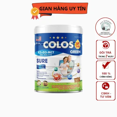 Sữa dinh dưỡng COLOS GREEN SURE - Nguồn dinh dưỡng hoàn hảo giúp phục hồi sức khỏe