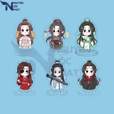 AryNLP Standee mini 3cm x móc khóa Ma đạo tổ sư Thiên quan tứ phúc ver chibi đứng acrylic anime mica mô hình nlp