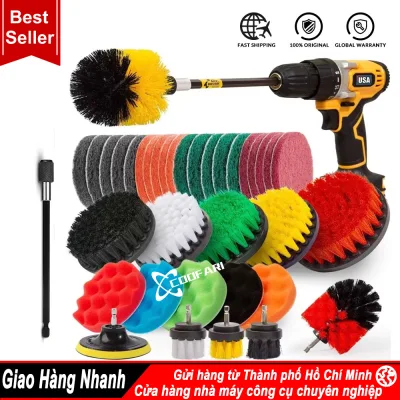 38 Cái / Bộ Bàn Chải Khoan Điện Chà Bàn Chải Đánh Bóng Phòng Tắm Vết Bẩn Bộ Đánh Bóng Với Bộ Mở Rộng Dụng Cụ Vệ Sinh Gia Đình