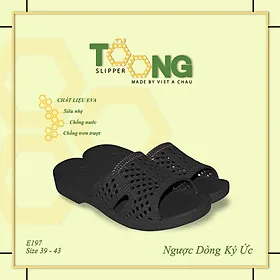Dép tổ ong ĐEN nhựa EVA siêu bền, siêu nhẹ, chống trơn trượt, đế dày (FORM LỚN ĐẶT LÙI 1-2 SIZE) Dép Nam Nữ Nhiều Màu Sắc