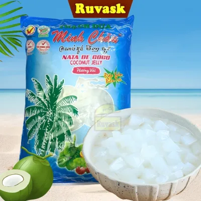 Thạch Dừa Minh Châu TÚI LỚN - Thạch Dừa Ăn Liền Tuổi Thơ Đặc Sản Bến Tre - Thạch Dừa Ruvask