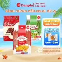 Bánh trứng sữa mềm Belgi dạng túi 230g, bổ sung DHA, tốt cho sức khỏe 10 bánh/t thương hiệu Tràng An