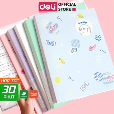 File Lá Túi Đựng Tài Liệu A4 20 30 40 Lá Màu Pastel In Hình Cute Deli Lưu Tài Liệu Chứng Từ Hồ Sơ Giấy Siêu Âm Cất Gọn