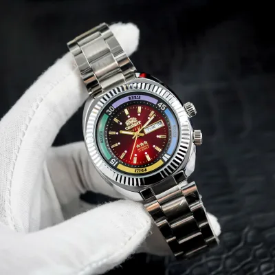 Đồng Hồ Nam Orient, Size Mặt 40mm, Máy Pin, Kim Trôi, Chống Nước tốt, Lịch Ngày/Thứ, Dây Nguyên Khối- Hàng Cao Cấp