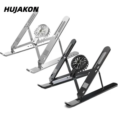 Đế làm mát máy tính xách tay HUJAKON, Di động có quạt Giá đỡ máy tính xách tay, Giá đỡ máy tính có thể gập lại đa năng Máy tính bảng 16-18 Inch