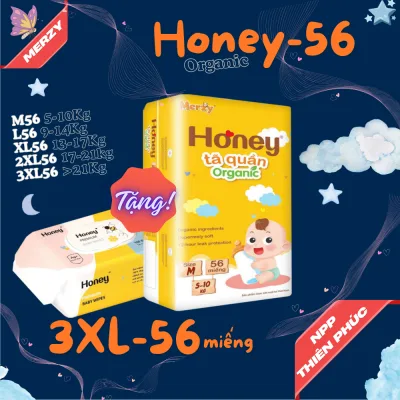 Tã Quần Honey 3XL56 ( M-3XL đều 56 miếng) siêu thấm #tã Honey #tã quần Honey #bỉm Honey #Goo:by Gooby S52 M50 #gooby