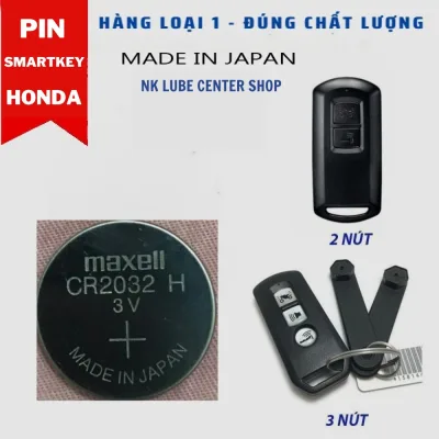 Pin thay thế Remote Smartkey Honda, Yamaha, Smartkey ôtô, thiết bị y tế MAXELL Mã Cr2032 - Chính Hãng Japan