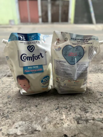 Comfort Fabric Softener, Gentle and Fragrant with the Scent of Powder - Healthy and Beneficial, for Baby Clothes 3L