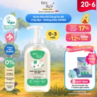 Nước Rửa Bình Sữa, Rau Củ Quả Và Đồ Dùng Em Bé Thuần Chay BZU BZU CleanHaven Tạo Bọt 500ml, Không Mùi
