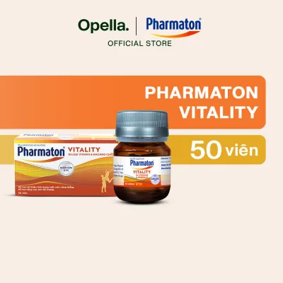 Bộ 1 Thực Phẩm Bảo Vệ Sức Khỏe Pharmaton Vitality Dạng Vỉ Hộp 50 Viên + Thực Phẩm BVSK Pharmaton Vitality (Lọ 30 Viên)