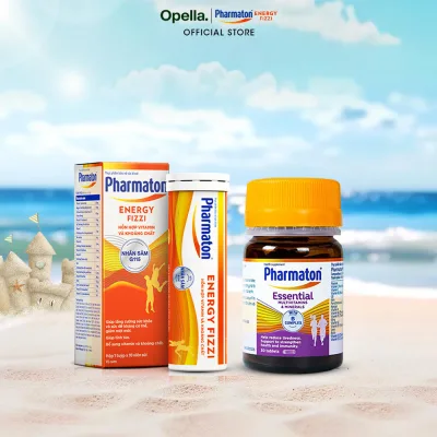 Bộ 1 Thực Phẩm Bảo Vệ Sức Khỏe Pharmaton Essential 30 Viên/Lọ + 1 Thực phẩm bảo vệ sức khỏe Pharmaton Energy Fizzi