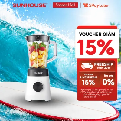 Máy xay sinh tố đa năng Sunhouse SHD5114 - Công suất 450W - Lưỡi dao Inox sắc bén - 3 chức năng - Hàng chính hãng
