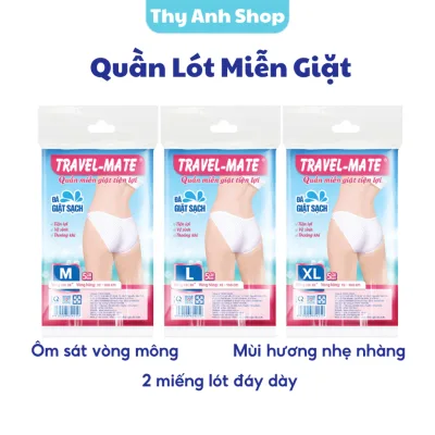 Combo 5 Quần Lót 1 Lần, Miễn Giặt Travel-Mate, Sản Phẩm Được Tiệt Trùng, Tiện Lợi
