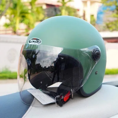 Genuine 3/4 Head Helmet with Long Visor Gro 818 Helmet