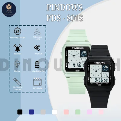 ĐỒNG HỒ NAM NỮ HỌC SINH ANBSHOP AUTH PINDOWS PDS 8018 PHONG CÁCH THỂ THAO - SIZE 34MM