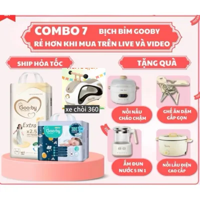 Bịch Tã/bỉm Gooby Extra mềm mại, bỉm GOOBY extra chống tràn Bỉm gooby