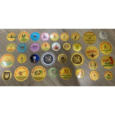 CHỈ CÓ NHÃN DÁN STICKER - MUA KÈM HUY CHƯƠNG không bán lẻ - Nhãn dán huy chương - Decal nhũ cao cấp - Decal sữa