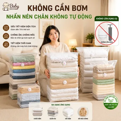Babyboom Túi nén chân không ba chiều dày không chân không Túi lưu trữ