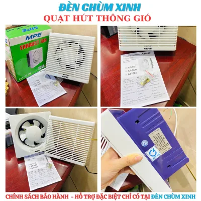 Af-150 Wall-Mounted Exhaust Fan, Genuine Mpe Wall-Mounted Exhaust Fan Installed in Shops, Kitchens