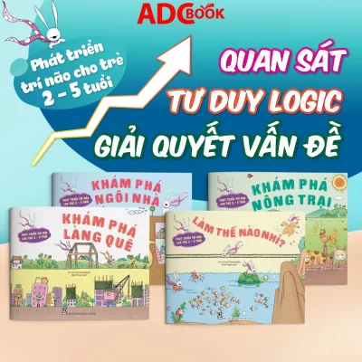 Bộ sách - Phát triển trí não cho trẻ 2-5 tuổi (Cả bộ 4 cuốn)