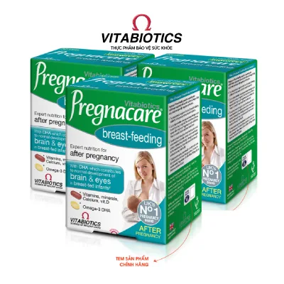 Combo 3 Hộp TPBVSK PREGNACARE BREAST-FEEDING PREGNACARE BREAST-FEEDING - Bổ Sung Vitamin Và Khoáng Chất Cho Phụ Nữ Cho Con Bú (84 Viên) - Thương Hiệu Vitabiotics