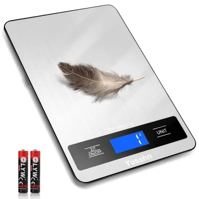 Cân thực phẩm, Cân nhà bếp 11lb có độ chính xác 0,05oz / 1g, Chức năng Tare & Màn hình LCD 6 chiếc, Cân kỹ thuật số bằng thép không gỉ để nướng, nấu ăn, chuẩn bị bữa ăn - Tiện ích nhà bếp & Quà tặng