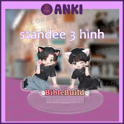 Standee, mô hình OTP BIBLEBUILD cute dễ thương, mô hình standee mica, quà tặng lưu niệm, sưu tập đu idol, trưng bày,...