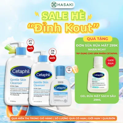 Sữa Rửa Mặt Dịu Lành Cho Da Nhạy Cảm Cetaphil Gentle Skin Cleanser Hasaki Sản Phẩm Chính Hãng