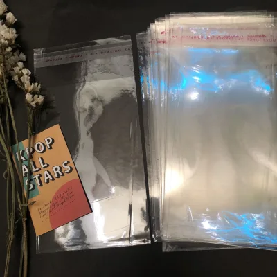 Túi Dán Miệng 11-220 Kích Thước Nhựa Đựng Card Poster Móc Khóa Huy Hiệu Làm Bánh Bọc Đựng Card