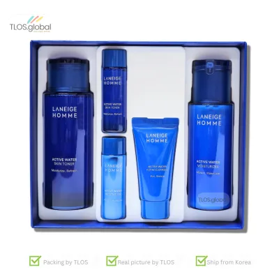 Bộ chăm sóc da NAM LANEIGE HOMME Active Water 🩵 Chăm sóc da dưỡng ẩm