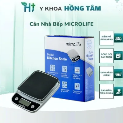 Cân Nhà Bếp MICROLIFE CK772, Cân Điện Tử Dùng Cho Nhà Bếp, Thiết Kế Thời Trang, Dễ Sử Dụng