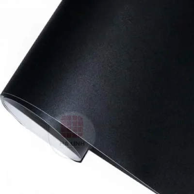 Giấy decal đen nhám tự dính, dán kính, dán xe, dán bàn tủ, dán laptop, bế cá thủy sinh khổ 1.2mx0.5m