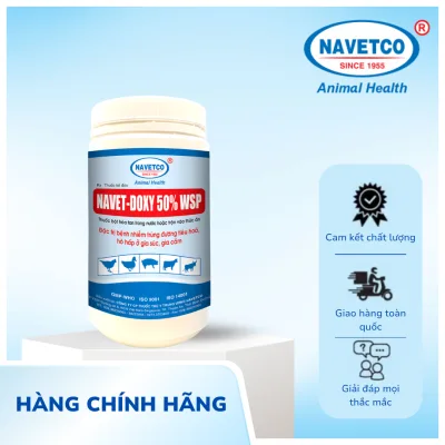 NAVET-DOXY 50% WSP - Kháng Sinh trong thú y dùng trộn thức ăn hoặc pha nước uống