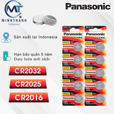 Pin Panasonic CR2032 / CR2025 / CR2016 3V Xuất sứ Indo chất lượng date mới dùng cho remote , đồ chơi , thiết bị y tế..