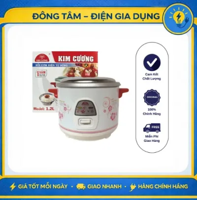 Kim Cương Kc-Lr 0.6–2.8L Rice Cooker | Toggle Button | Aluminum Lining Is Not Non-Stick | Loose Electrical Wires