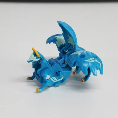 BE [Blitz Fox] Bakugan Battle Brawlers Blue Blitz Fox Mô Hình Hành Động Hình Tam Giác Có Mã Sưu Tập Đồ Chơi Chiến Đấu Biến Hình Cho Trẻ Em