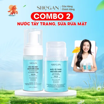 Instant Facial Cleansing Duo, Super Value Price Shegan - Makeup Remover, Facial Cleanser for All Skin Types