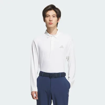 Adidas Golf 3St Ls Polo Men's White Kb3066