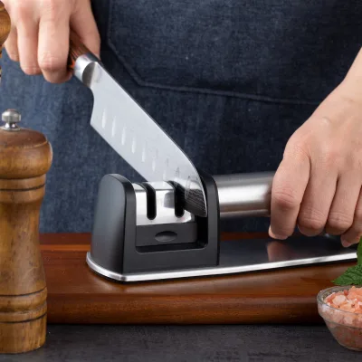 3-in-1 Handheld Multi-Purpose Knife Sharpener, with Japanese Technology, Compact Design, Convenient Handle, Safe to Use-Ca666