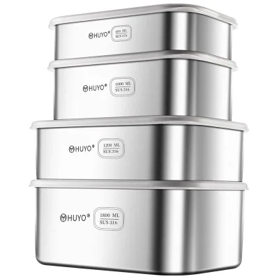 HUYO | Hộp Kín Chống Ẩm Inox 316 Kháng Khuẩn Đạt Chuẩn Thực Phẩm