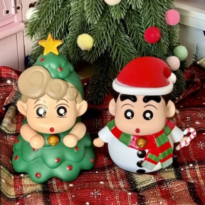 Crayon Shin-chan Người Tuyết Dễ Thương Cây Giáng Sinh Hình Đồ Chơi Trẻ Em Kawaii Hình Đồ Trang Trí Nhân Vật Hành Động Mô Hình Búp Bê Đồ Chơi Bộ Sưu Tập Đồ Chơi