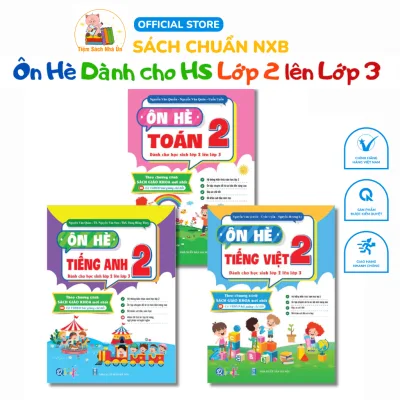 Sách- Combo Ôn Hè Toán, Tiếng Việt, Tiếng Anh Lớp 2 ( Dành cho học sinh lớp 2 lên lớp 3)
