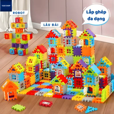 Đồ chơi xếp hình cho trẻ em, đồ chơi giáo dục sớm, tự lắp ráp, an toàn và không độc hại.